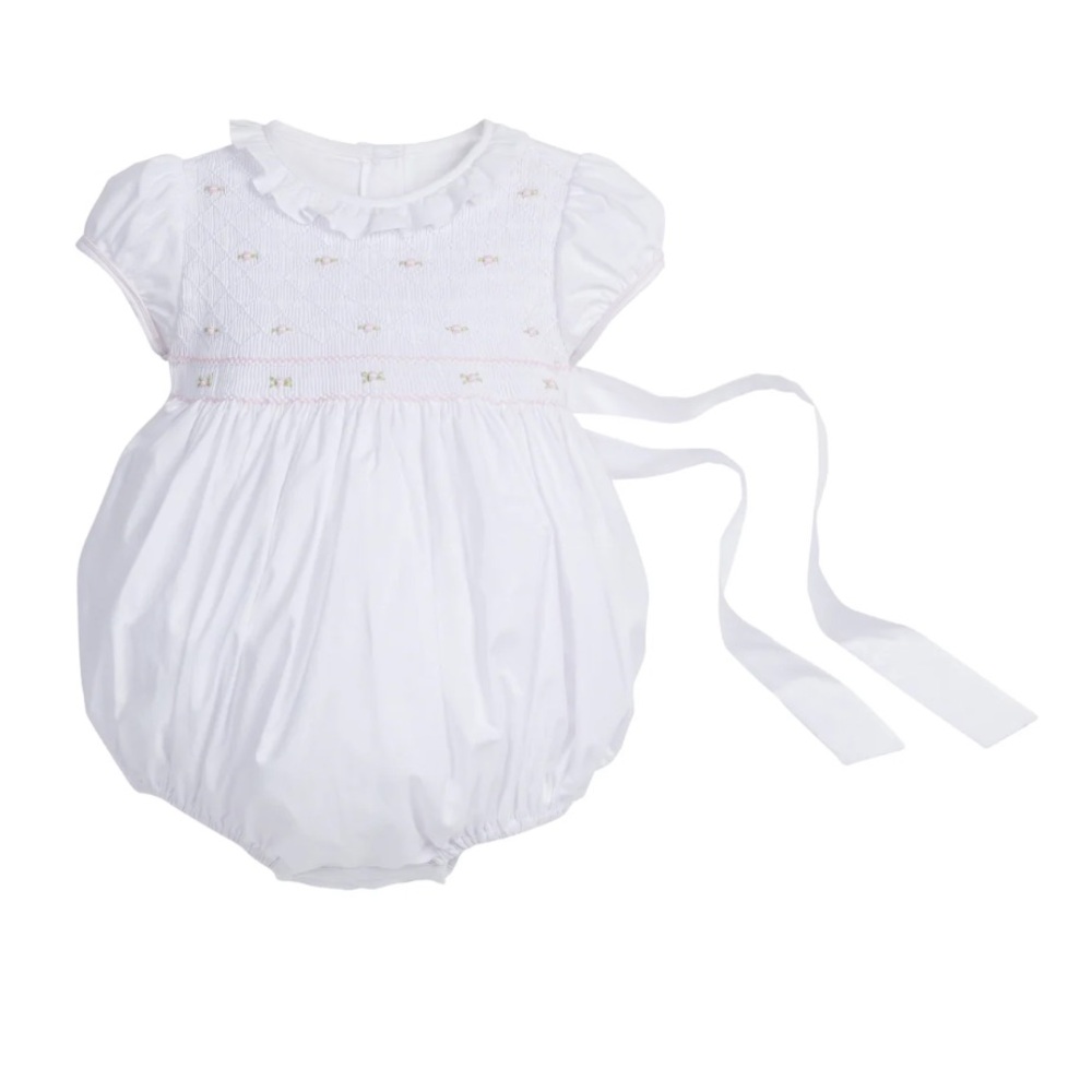 Little English - NWT - Smocked Claiborne Bubble - Rosebuds
